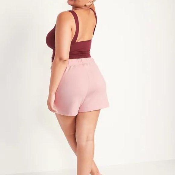 Old Navy High-Waisted Cozy-Knit Pajama Shorts for Women -- 4-inch inseam New - Picture 2 of 6